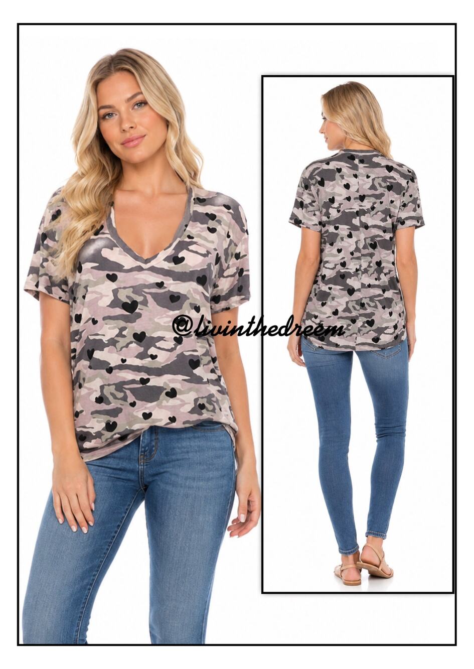 Monrow Pink & Black Leopard Print Tee SZ L